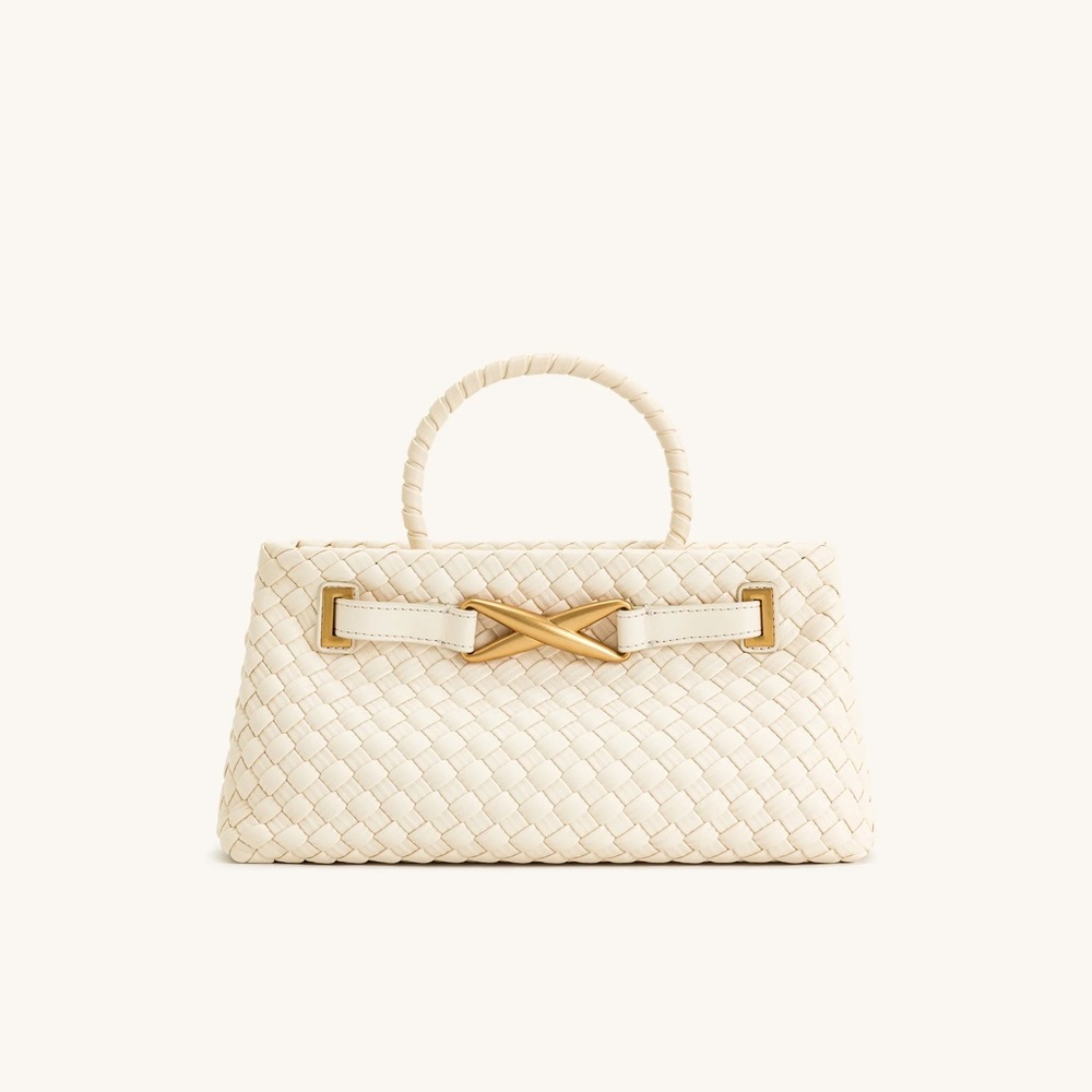 JW PEI Elora Woven Tote Bag - White